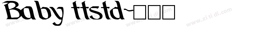 Baby ttstd字体转换